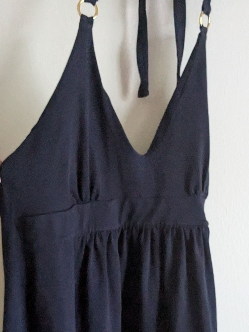 Victoria Secret Bra Tops Halter Dress Navy Blue Sz M - Picture 8 of 10